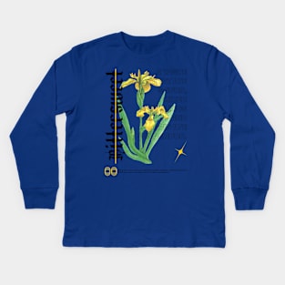 Bittersweet Melancholic Mellow Feelings Emotions Wildflower Kids Long Sleeve T-Shirt